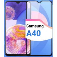 Захисне скло на Samsung Galaxy A40 на весь екран 9D Shieldy на весь екран